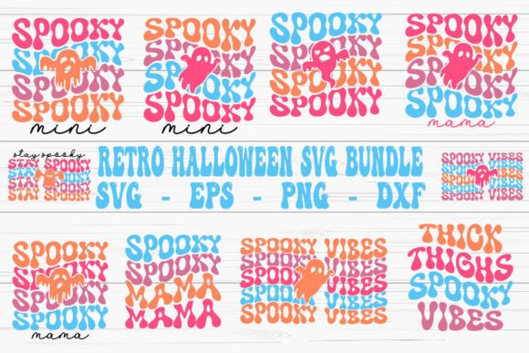 Download Retro Halloween Svg Bundle, T-shirts - Halloween svg bundle Collection