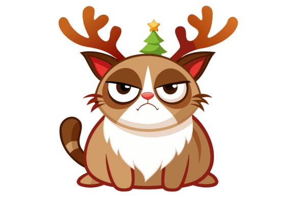 Download Graphics Design Clipart of a Grumpy Cat - Premium Resources