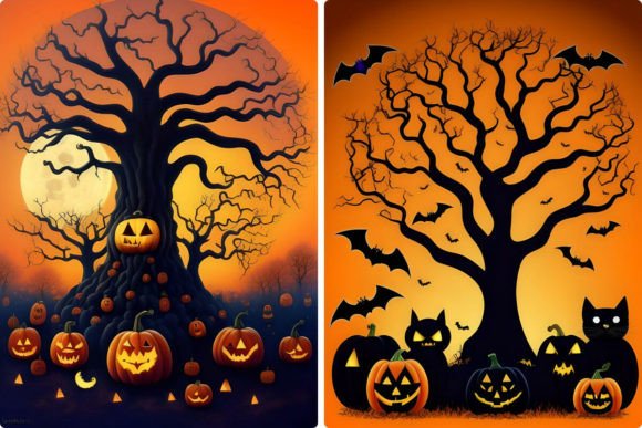 Download Halloween, Creepy Tree Illustration - Creepy Collection