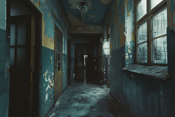 Download Creepy Abandoned Hallway Art - Creepy Collection