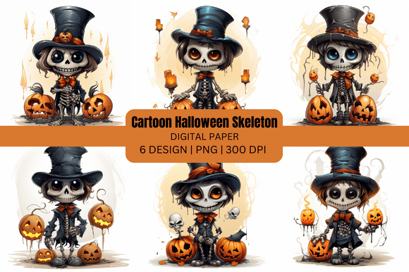 Download Cartoon Halloween Skeleton Backgrounds - Halloween skeleton background Collection