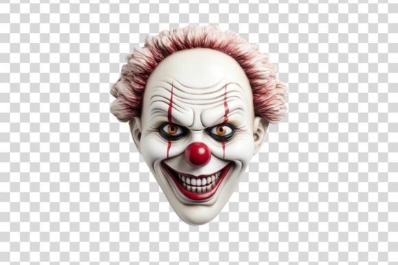 Download #1022 Creepy Clown Mask Isolated - Creepy Collection