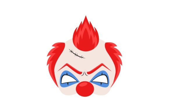 Download Design for Creepy Mask of Evil Clown Iso - Creepy Collection