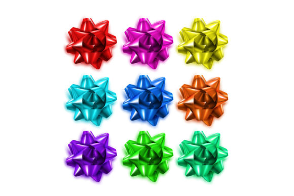 Download Gift Bows Decorate Celebration Box Set - Decorate Collection